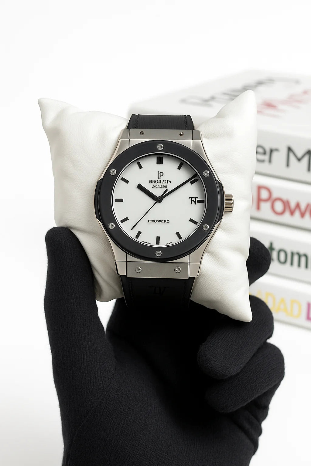 Solid Hublot Master Lock Edition-Metal Body-Water Resistant With White Dial