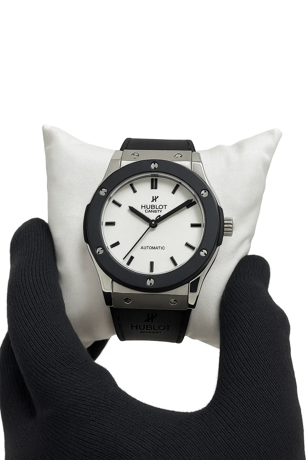 Solid Hublot Master Lock Edition-Metal Body-Water Resistant With White Dial