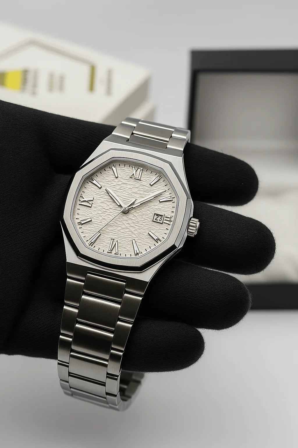 Universe Point Premium Quality Unique Watch For Men in Silver