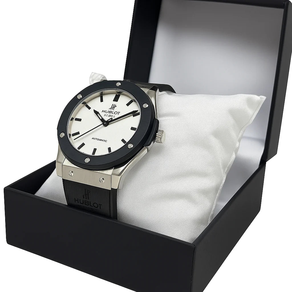 Solid Hublot Master Lock Edition-Metal Body-Water Resistant With White Dial