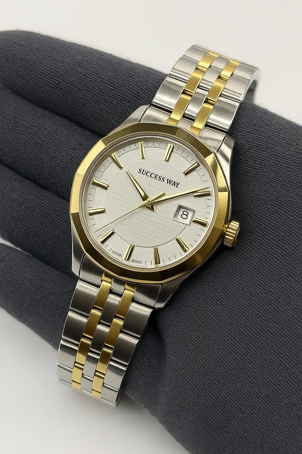 Success Way L202 Golden Watch For Men
