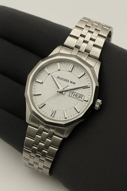 Success Way L202 Silver Watch For Men