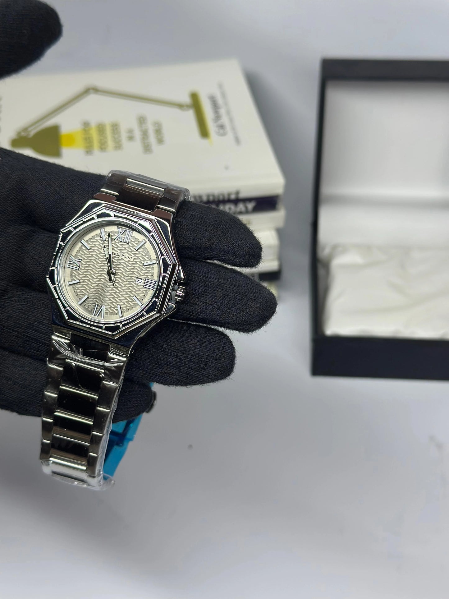 Universe Point Premium Quality Unique Watch For Men in Silver